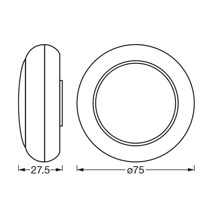 Ledvance - LED RGB Touch-Orientierungsleuchte DOT-IT LED/0,2W/4,5V