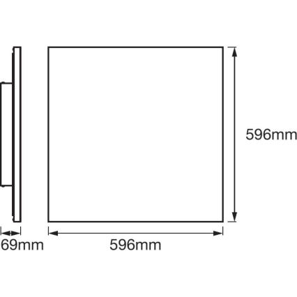 Ledvance - LED RGB+TW Dimmbare Leuchte SMART+ FRAMELESS LED/40W/230V 3000K-6500K