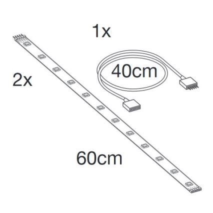 Ledvance - LED RGB+TW Verlängerung dimmbarer Streifen SMART+ FLEX 1,2m LED/6W/12V