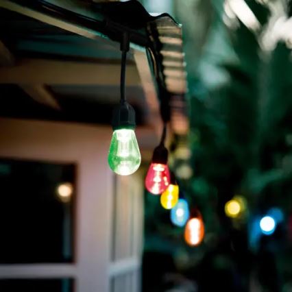 Ledvance - LED RGBW dimmbarer Außen-Lichterkette SMART+ STRING 12xLED/0,37W/230V IP44 Wi-Fi