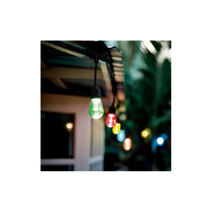 Ledvance - LED RGBW dimmbarer Außen-Lichterkette SMART+ STRING 12xLED/0,37W/230V IP44 Wi-Fi