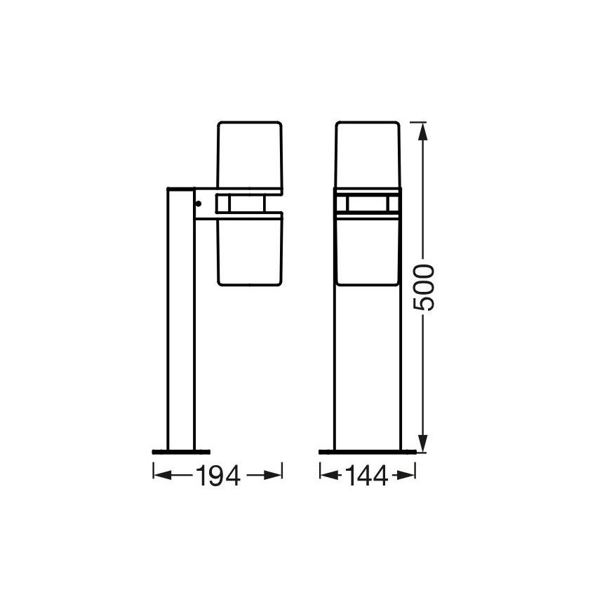 Ledvance - LED RGBW Dimmbare Außenleuchte CASCADE 2xLED/7W/230V IP44 Wi-Fi