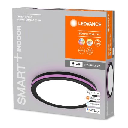 Ledvance -LED RGBW Dimmbare Deckenleuchte SMART+ CIRCLE LED/28W/230V Wi-Fi