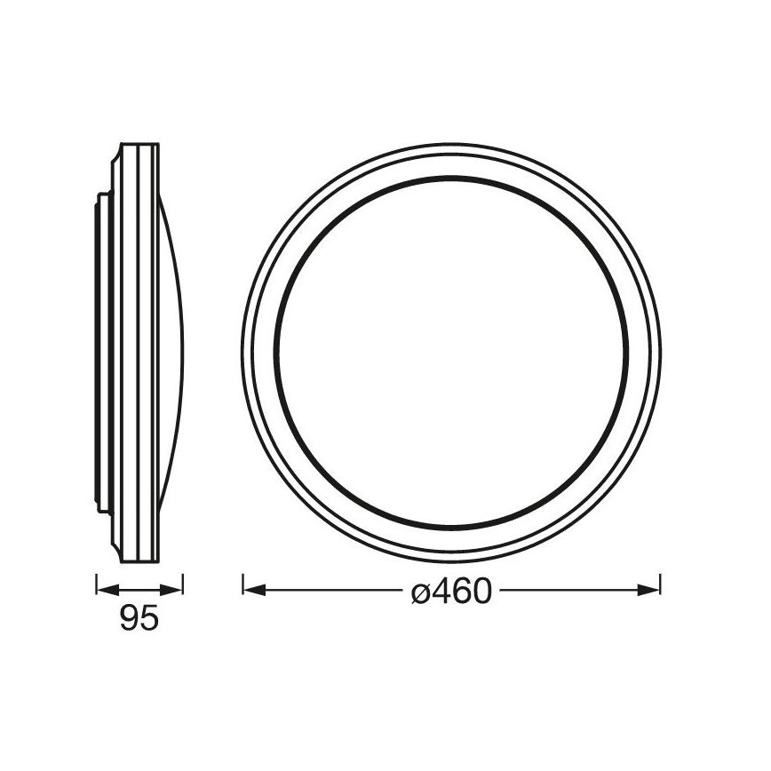 Ledvance - LED RGBW Dimmbare Deckenleuchte SMART+ CIRCLE LED/28W/230V 3000-6500K Wi-Fi