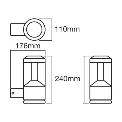 Ledvance -LED RGBW Dimmbare Wandleuchte SMART+ MODERN LED/12W/230V IP44 BT