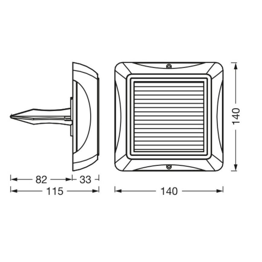 Ledvance - Dimmbare LED-Solarleuchte ENDURA STYLE SOLAR LED/1,2W/3,7V 2000 mAh IP65