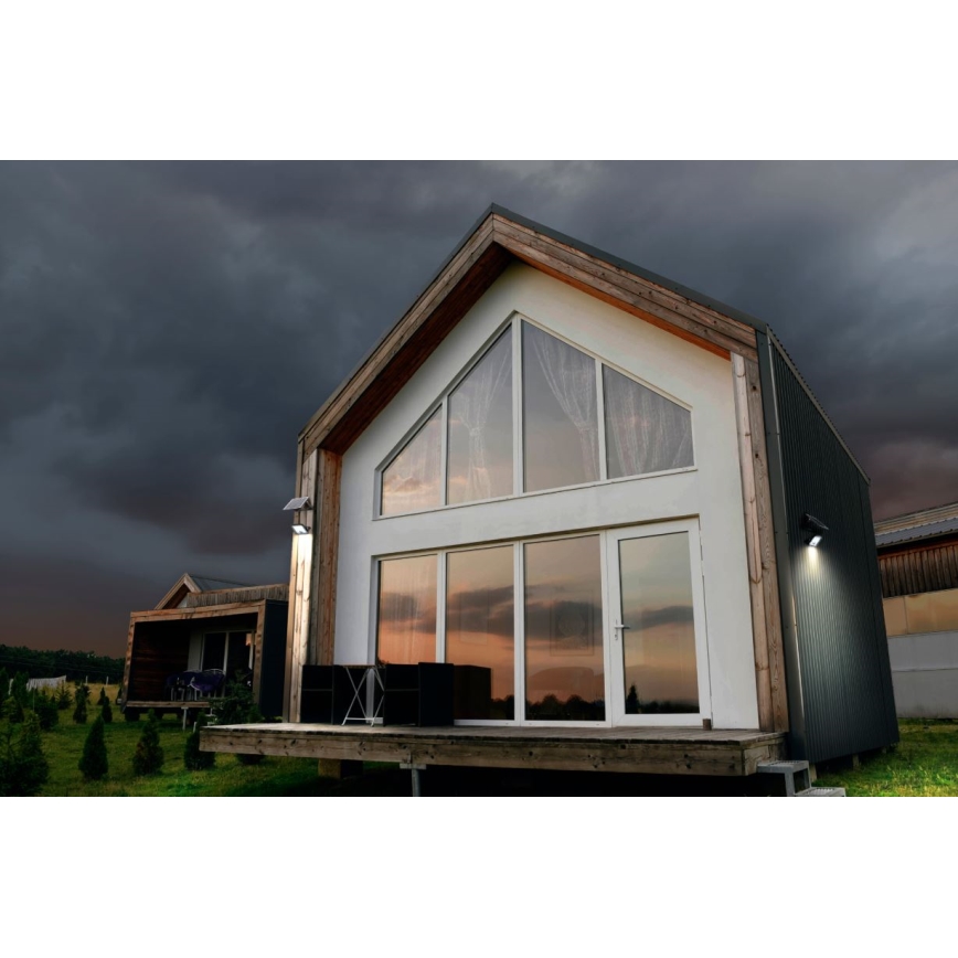 Ledvance - Dimmbarer LED-Solarstrahler mit Sensor FLOOD SPLIT LED/10W/7,4V IP65 + Fernbedienung