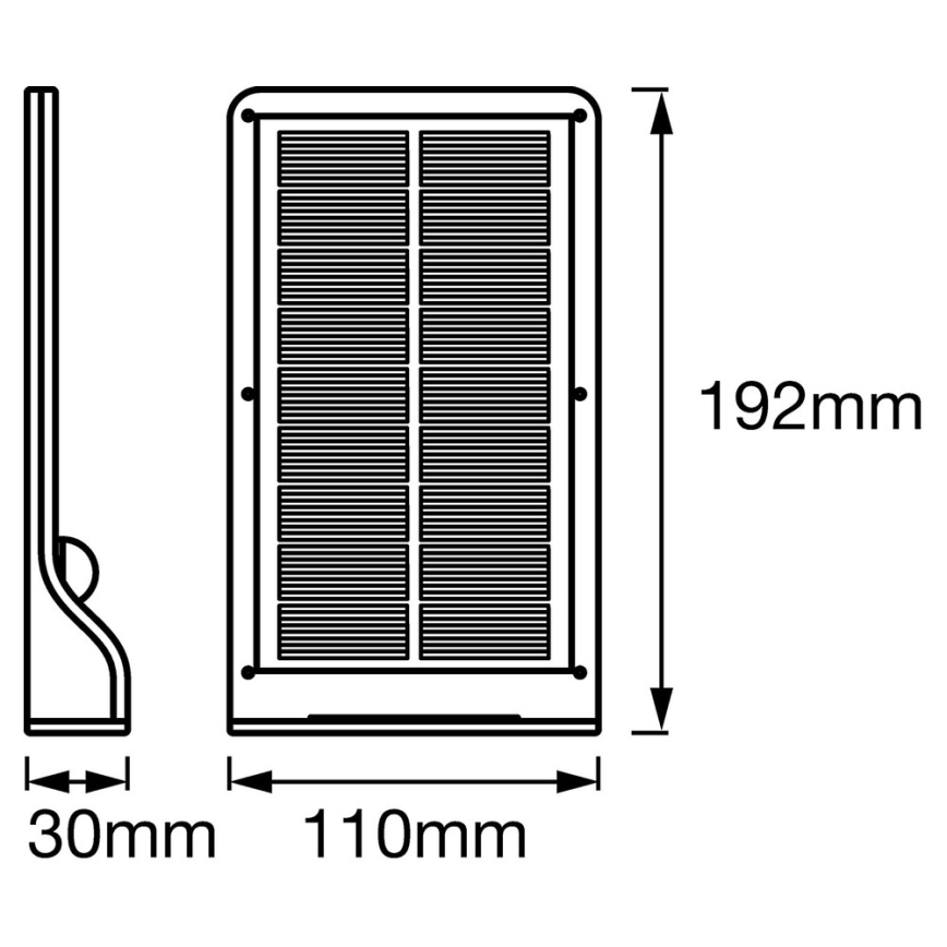 Ledvance - LED-Solarwandleuchte mit Sensor DOORLED LED/3W/3,3V 2000 mAh IP44