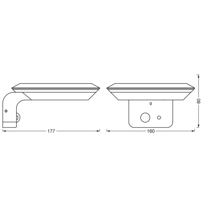 Ledvance - LED-Solarwandleuchte mit Sensor ENDURA LED/3,6W/3,7V 1500 mAh IP44