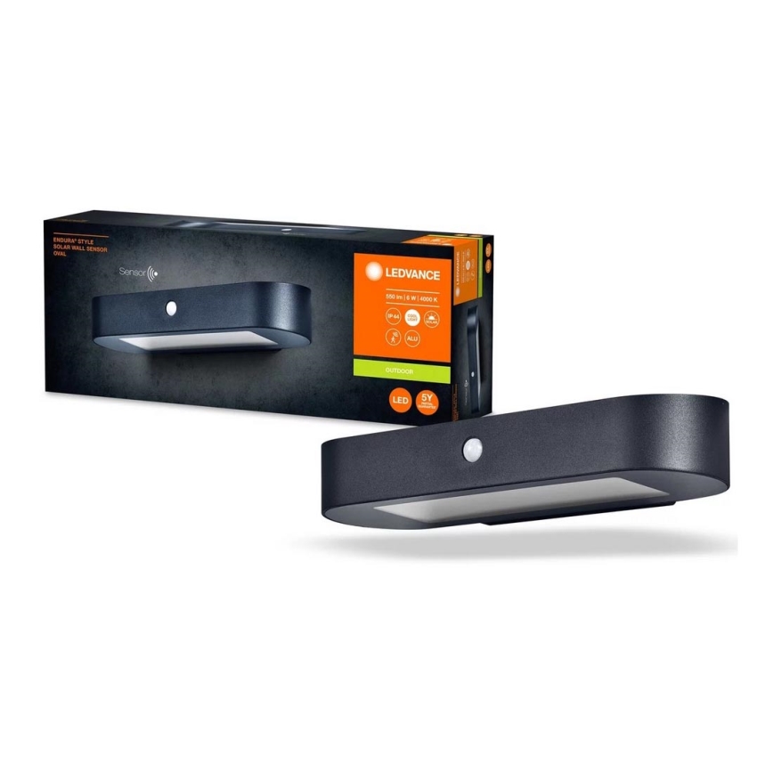 Ledvance - LED-Solarwandleuchte mit Sensor ENDURA STYLE LED/6W/7,4V 2000 mAh IP44