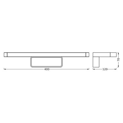 Ledvance - LED-Spiegelbeleuchtung für Badezimmer DISC BAR LED/7W/230V 3000/4000K IP44