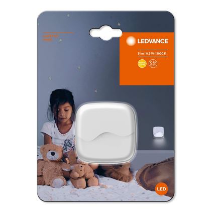 Ledvance - LED-Nachtlicht für eine Steckdose mit einem Sensor LUNETTA LED/0,5W/230V