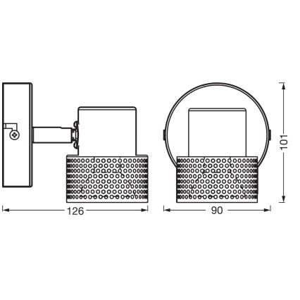 Ledvance - LED-Strahler DECOR CORK 1xGU10/3,4W/230V