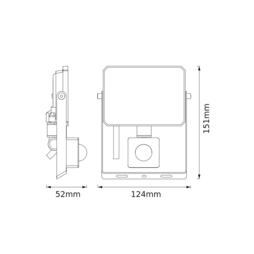 Ledvance - LED-Strahler mit Bewegungs- und Dämmerungssensor FLOODLIGHT LED/20W/230V 4000K IP65