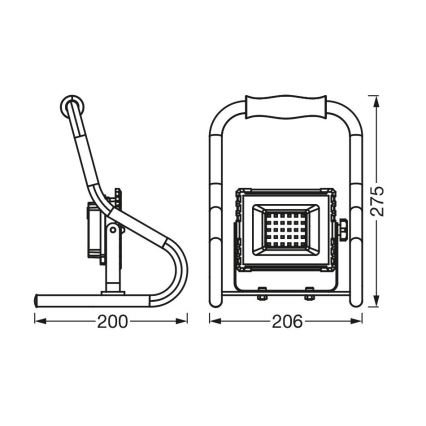 Ledvance - LED-Strahler R-STAND LED/10W/5V 2200 mAh IP44
