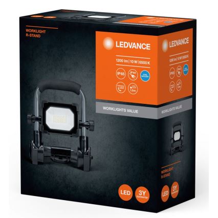 Ledvance - LED-Strahler für den Außenbereich WORKLIGHT R-STAND LED/10W/230V 6500K IP65