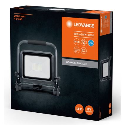 Ledvance - LED-Strahler für den Außenbereich WORKLIGHT R-STAND LED/30W/230V 6500K IP54