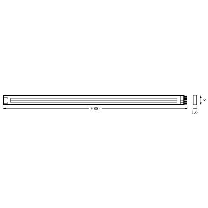 Ledvance - LED-Streifen FLEX COB 5m LED/24W/230V