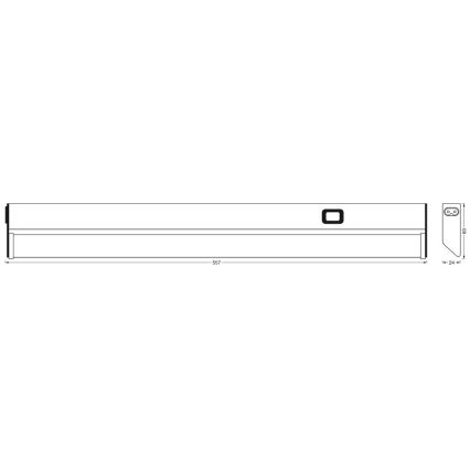 Ledvance - LED-Unterbauleuchte mit Steckdosen TURN LED/10W/230V