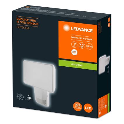 Ledvance - LED-Wandfluter für den Außenbereich mit Sensor FLOOD LED/27W/230V IP55