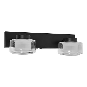 Ledvance - LED-Wandleuchte für Badezimmer ORBIS FLAME 2xLED/5,5W/230V 3000/4000K IP44 schwarz