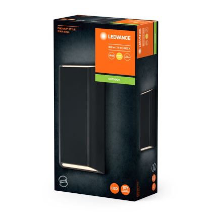 Ledvance - LED-Wandleuchte für den Außenbereich ENDURA STYLE IDAR 2xLED/3,75W/230V IP65