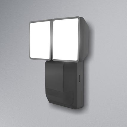 Ledvance - LED-Wandleuchte für den Außenbereich mit Sensor SPOT 2xLED/8W/230V IP55