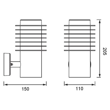 Ledvance - LED-Wandleuchte für den Außenbereich ENDURA RONDO LED/9W/230V IP44 anthrazit