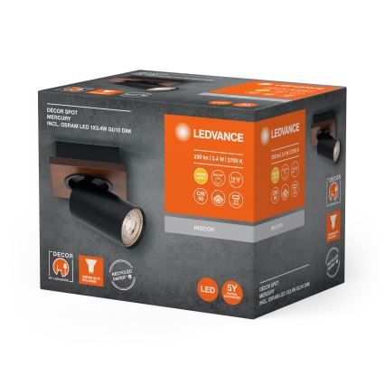 Ledvance - LED-Wandstrahler DECOR MERCURY 1xGU10/3,4W/230V