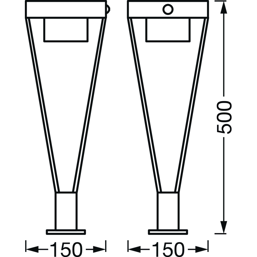 Ledvance - Outdoor-LED-Solarleuchte mit Sensor BOUQUET LED/6W/3,7V 2200 mAh IP44