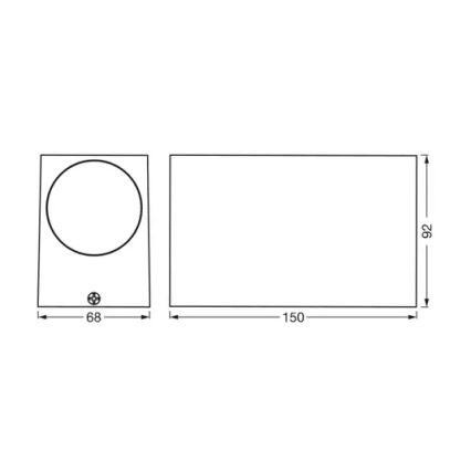 Ledvance - Outdoor-Wandleuchte ENDURA CLASSIC 2xGU10/35W/230V IP44