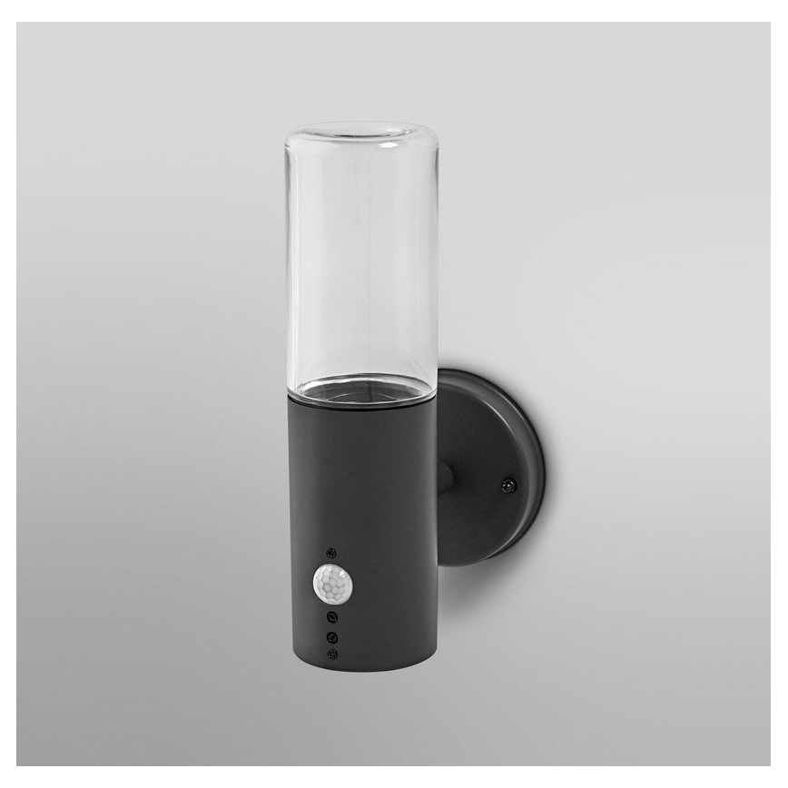 Ledvance - Outdoor-Wandleuchte mit Sensor FIGO CYLINDER 1xE27/20W/230V