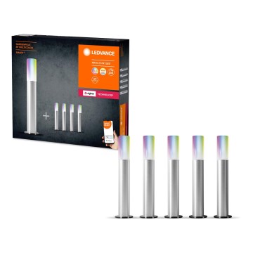 Ledvance - SET 5x LED RGBW Dimmbarer Außenleuchte SMART+ GARDENPOLE LED/6W/230V IP44