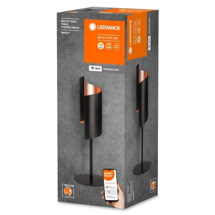 Ledvance - LED dimmbare Tischlampe SMART+ DECOR TWIST LED/12W/230V 3000-6500K Wi-Fi schwarz
