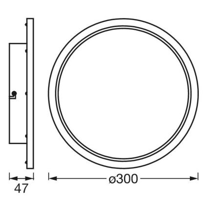 Ledvance - LED dimmbares Badezimmerleuchte SMART+ DISC LED/18W/230V 3000-6500K Wi-Fi IP44