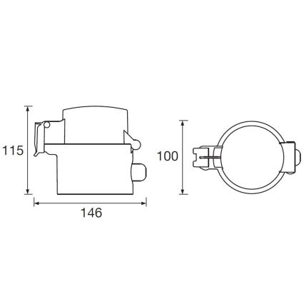 Ledvance - Smart-Outdoor-Steckdose SMART+ 3680W/230V/Typ F/SCHUKO 16A IP44