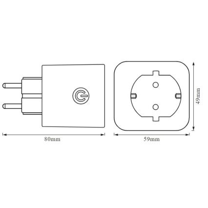 Ledvance - Smart-Steckdose SCHUKO SMART+ EU Wi-Fi