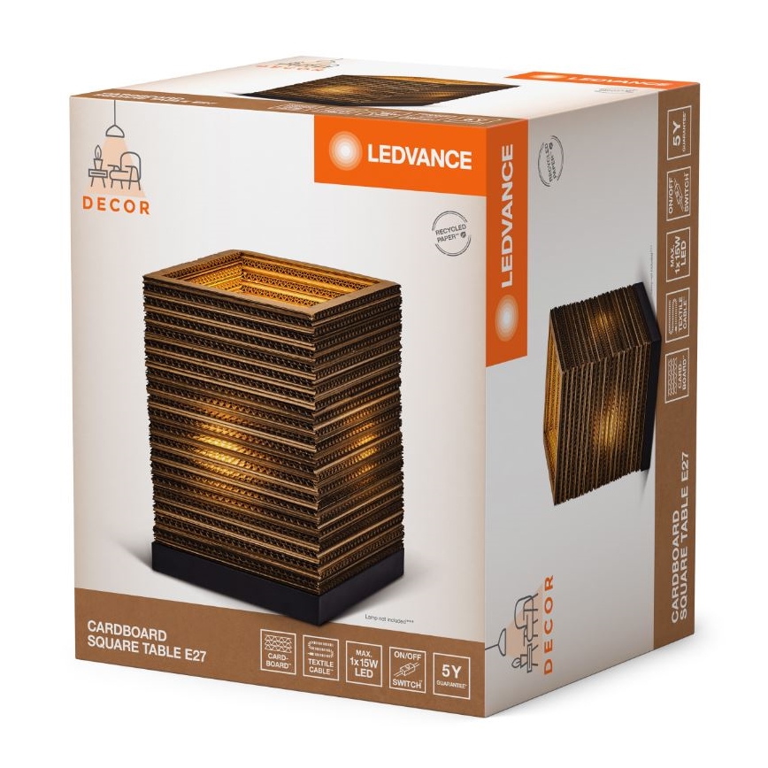 Ledvance - Tischleuchte DECOR CARDBOARD 1xE27/15W/230V 20x20 cm