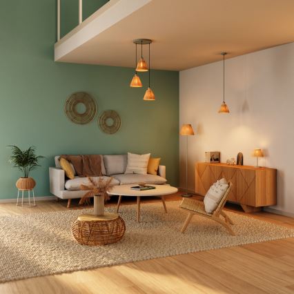 Ledvance - Tischleuchte DECOR RAFFIA 1xE27/15W/230V Raffiabast