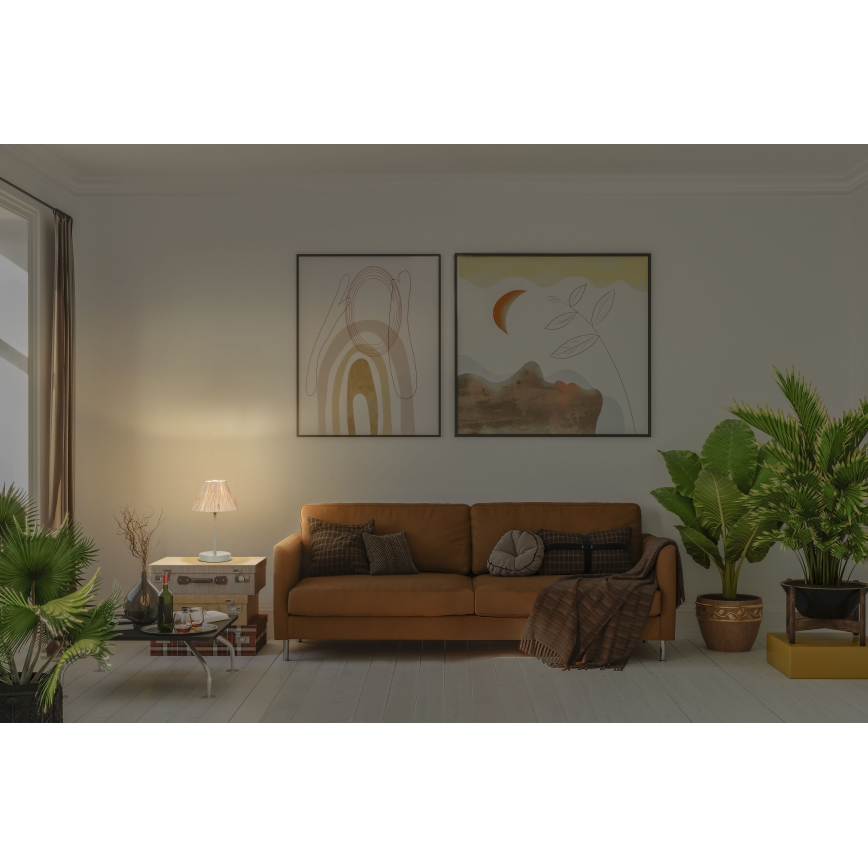 Ledvance - Tischleuchte DECOR RAFFIA 1xE27/15W/230V Raffiabast