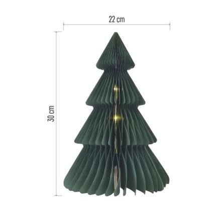 LED‑Weihnachtsbaum‑Dekoration 10xLED/3xAA