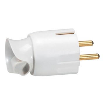 Legrand 50172 - Drehbarer Stecker 2P+T 230V/16A weiß