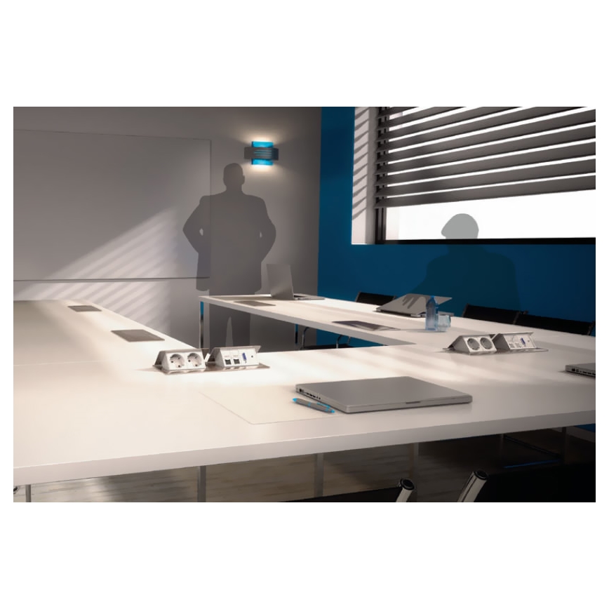 Legrand 54013 Steckdoserahmen Fur Die Tischplatte Pop Up 2x4m Aluminium Beleuchtung De