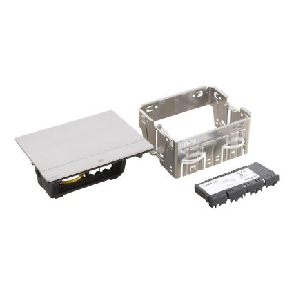 Legrand 654800 - Steckdosen-Gestell für Tischplatte POP-UP 4M silbern
