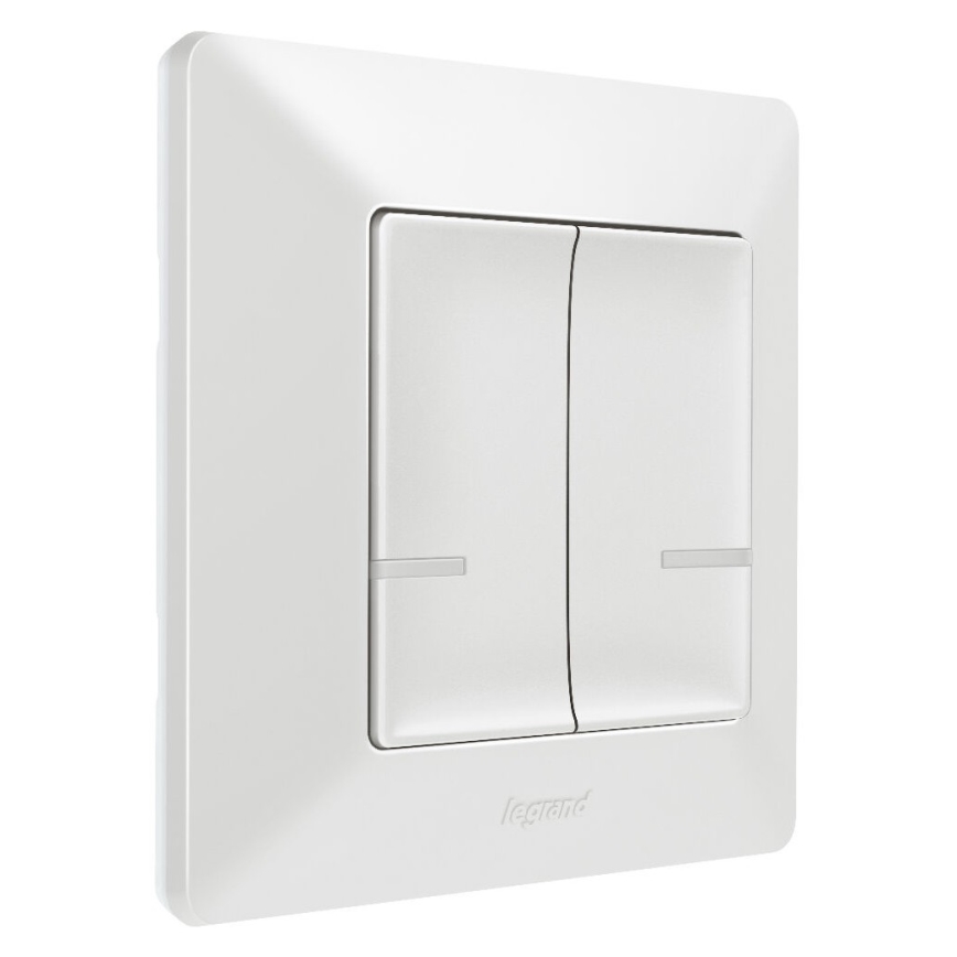 Legrand 752187- Intelligenter drahtloser 2-Tasten-Schalter VALENA 1xCR2032 Wi-Fi IP40