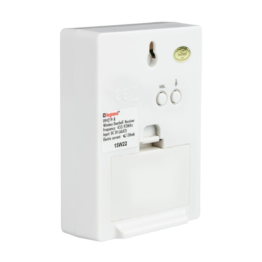 Legrand 94219 - kabellose Klingel ELIOT 230V weiß