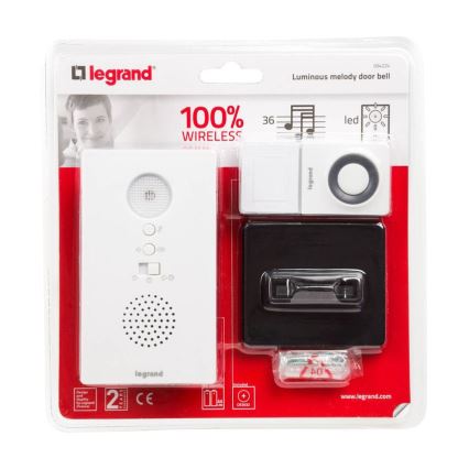Legrand 94224 - kabellose Klingel ELIOT mit Signalisierung LED