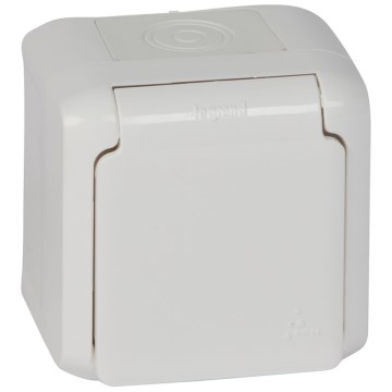 Legrand - Außen-Wandsteckdose 250V/16A FORIX IP44 weiß