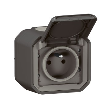 Legrand - Außensteckdose 250V/16A PLEXO IP55 Anthrazit