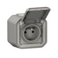 Legrand - Außensteckdose 250V/16A PLEXO IP55 grau